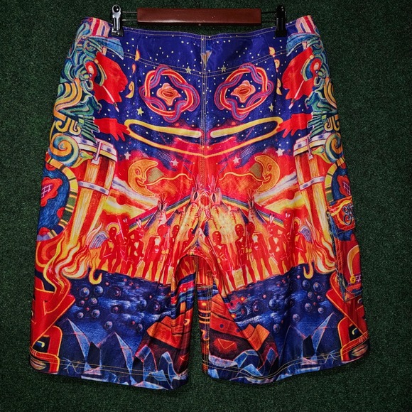 Vintage rare Carlos Santana designer shorts - Picture 2 of 6
